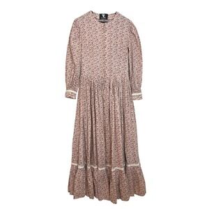 Von Lancelot Cottage Prairie Whimsy Historical Reenactment Floral Maxi Dress